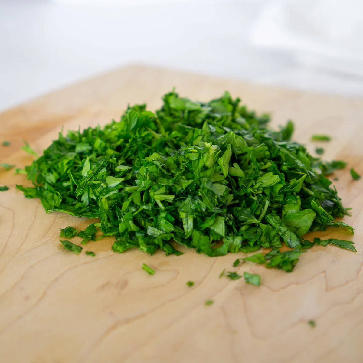 diced parsley and mint