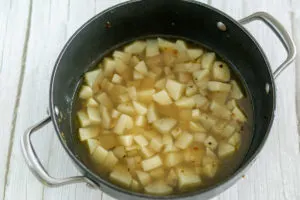 cooking potatoes for vegan zuppa toscana