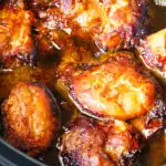 honey garlic chicken in a crock pot