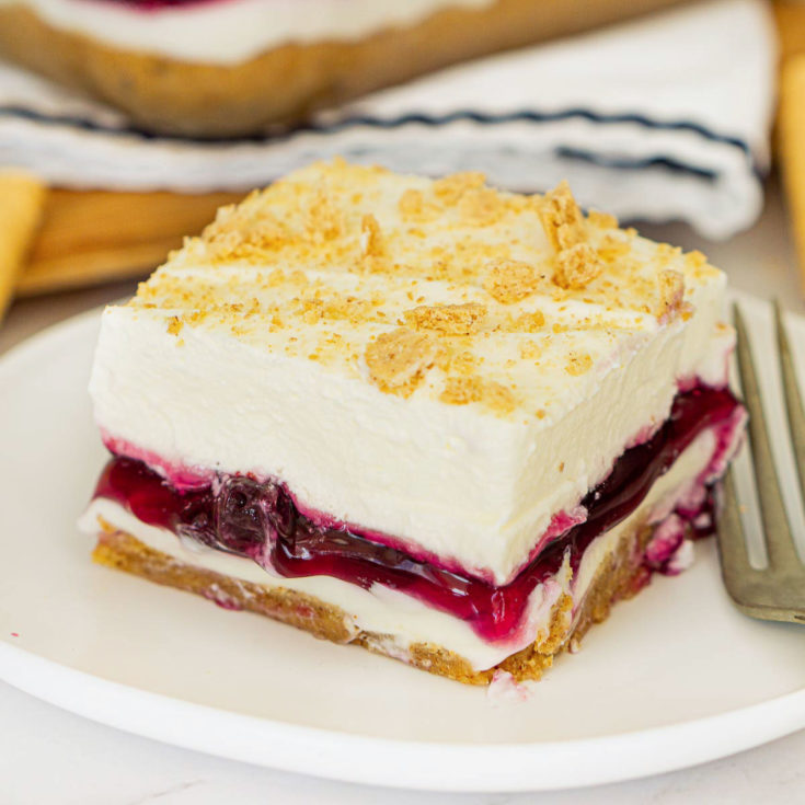 No Bake Blueberry Delight Babaganosh