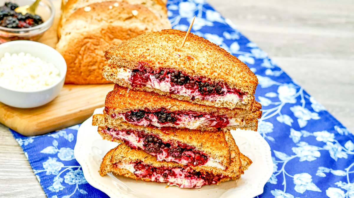 Blackberry Goat Cheese Grilled Cheese