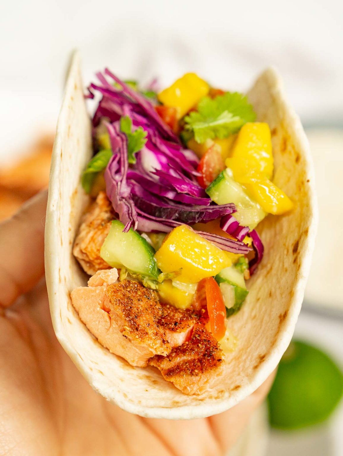 Trout Tacos with Mango Salsa Babaganosh