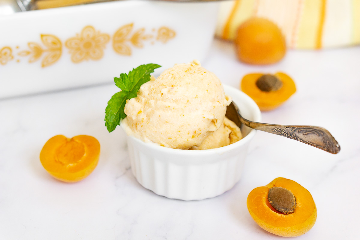 Apricot Ice Cream Babaganosh