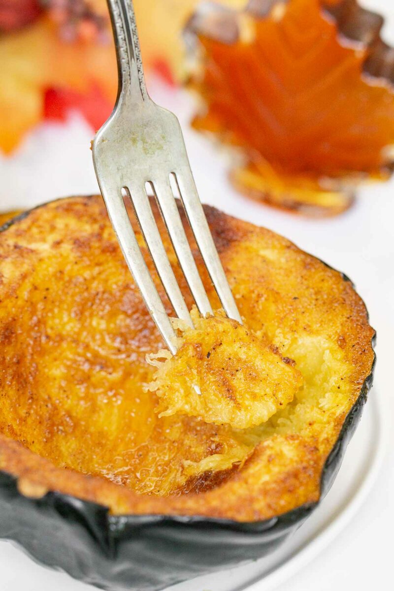 Air Fryer Acorn Squash Babaganosh