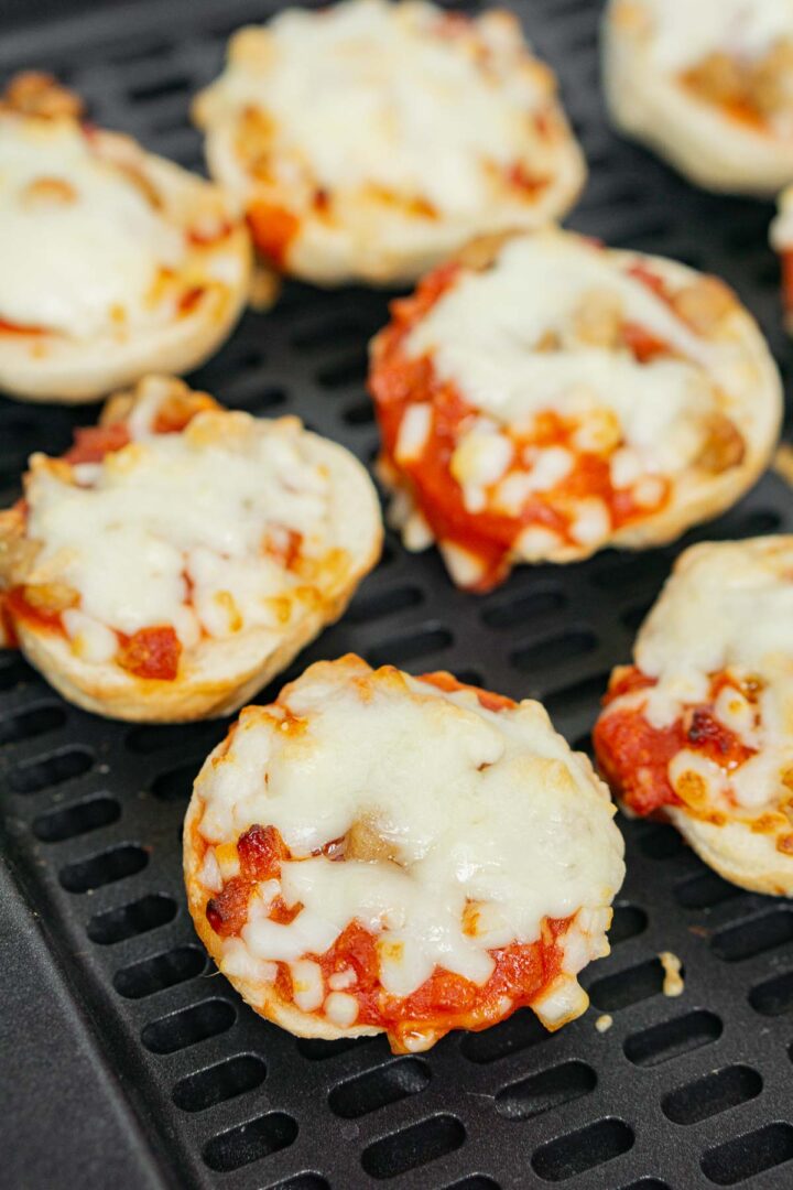 Air Fryer Bagel Bites Babaganosh