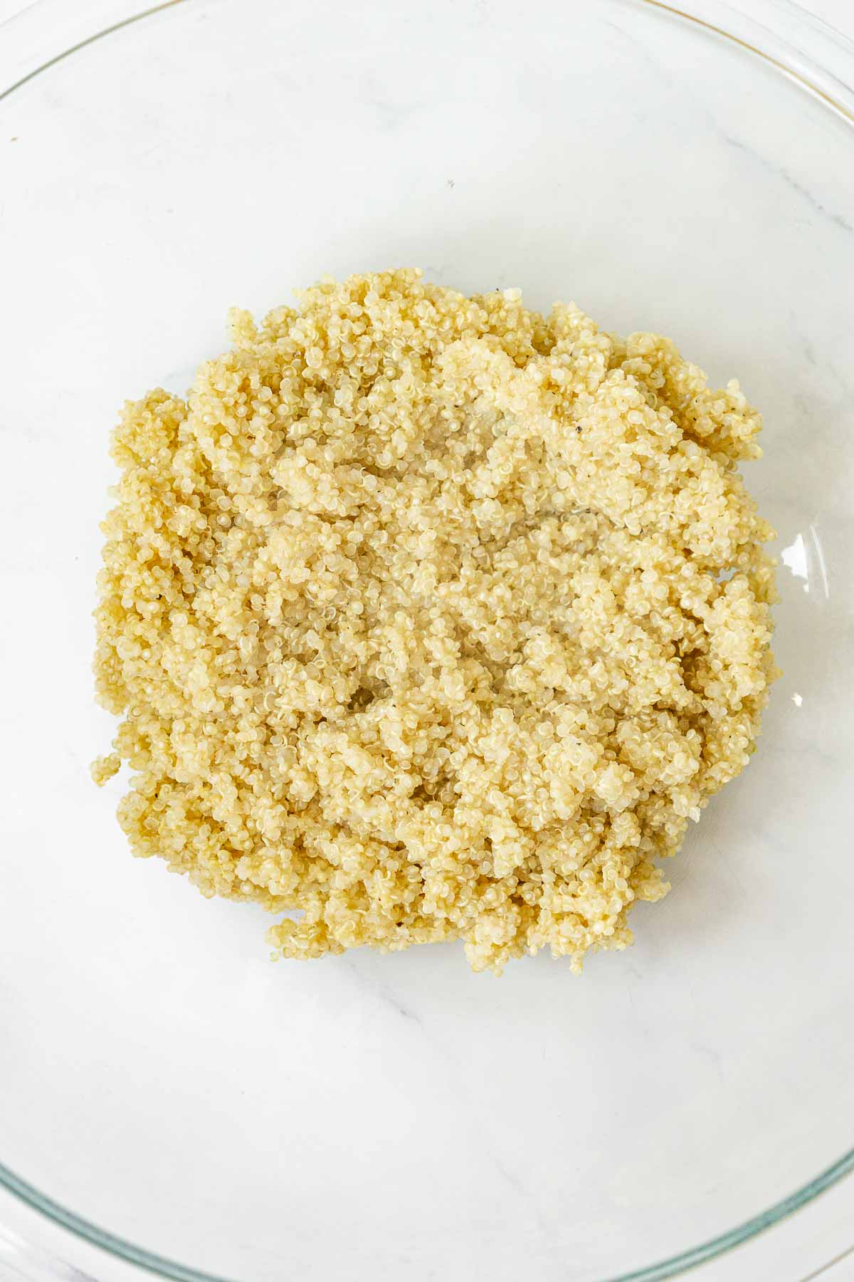 Cooked quinoa in a bowl.