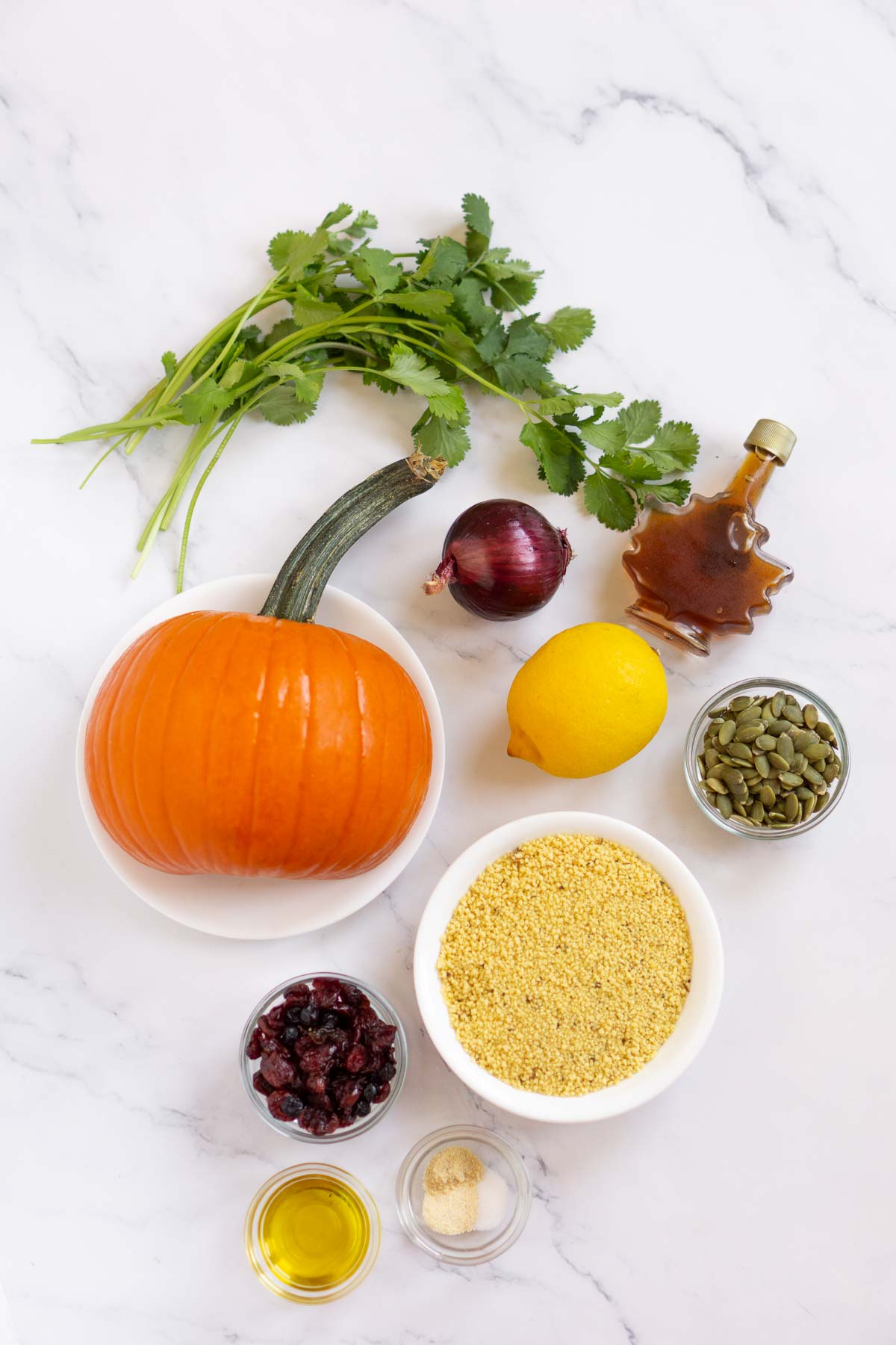 Ingredients for Pumpkin Couscous Salad