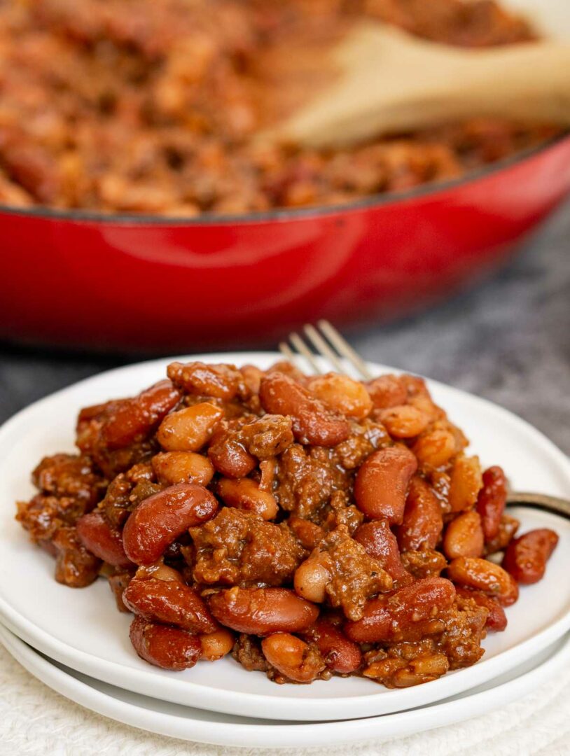 Baked Beans with Ground Beef Babaganosh