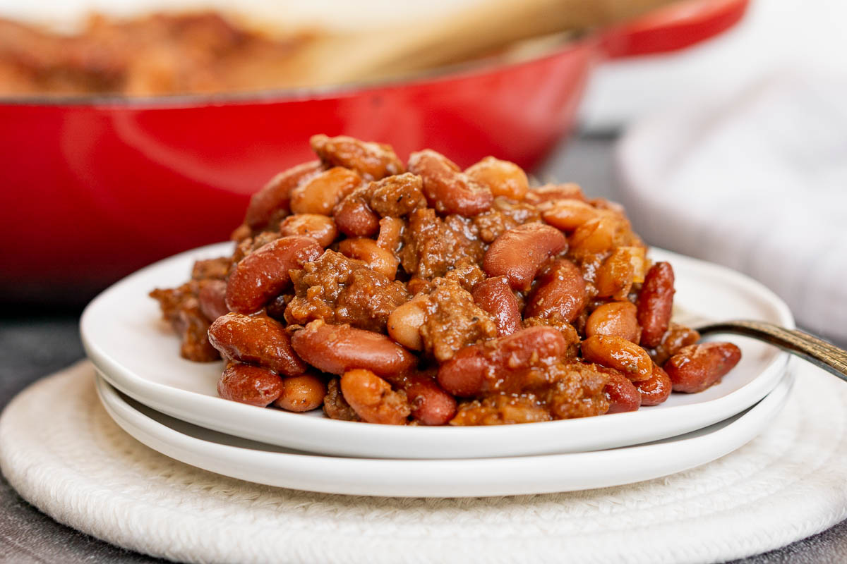 Baked Beans with Ground Beef Babaganosh