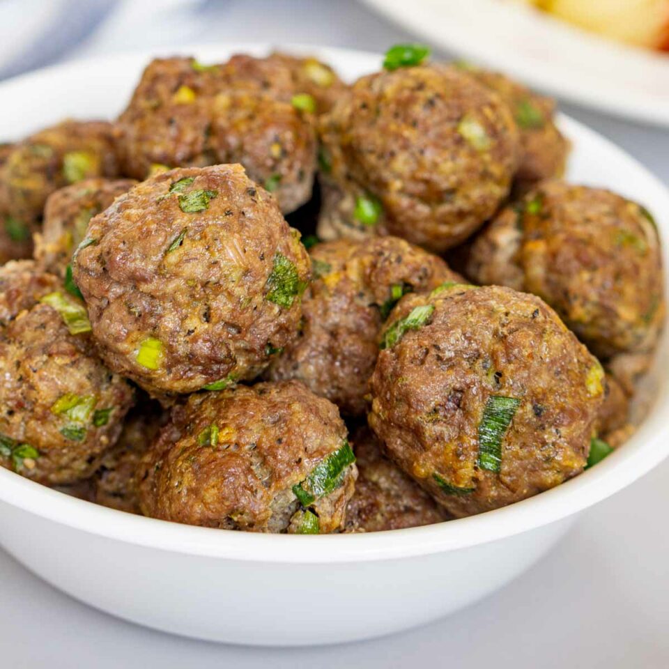 Bison Meatballs (Air Fryer or Baked) Babaganosh