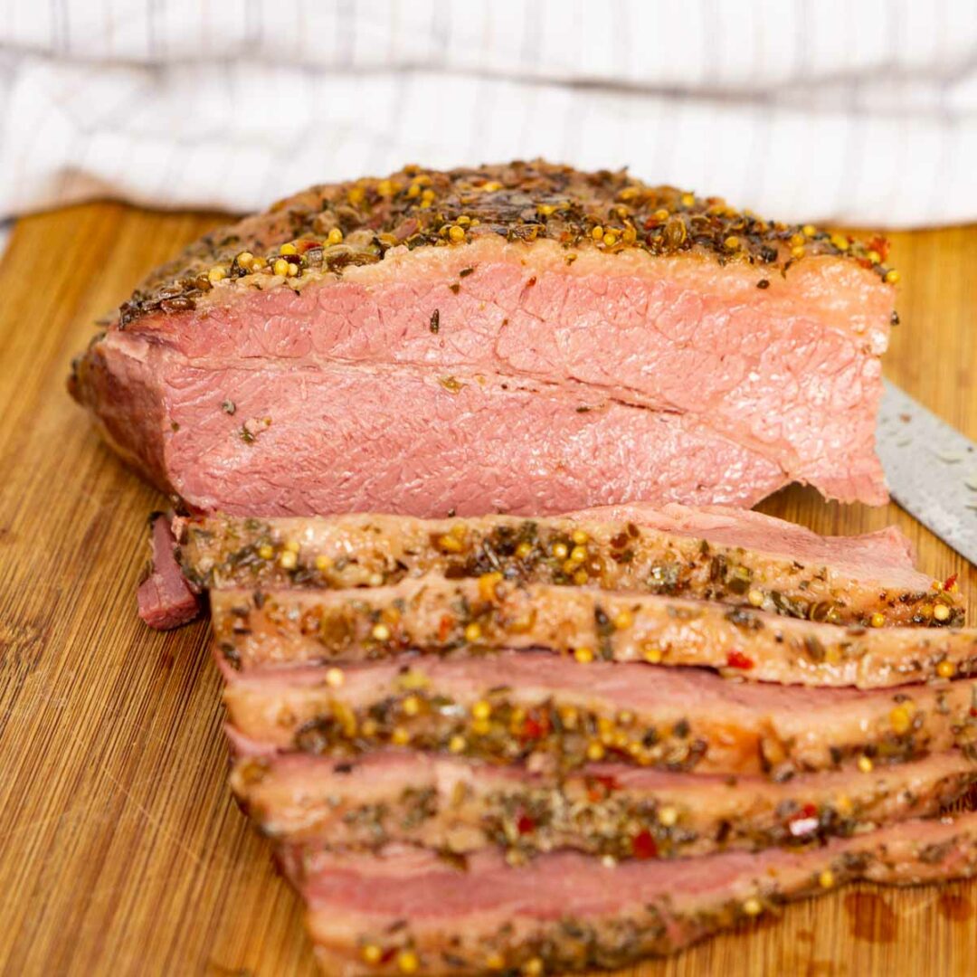 Sous Vide Corned Beef Babaganosh