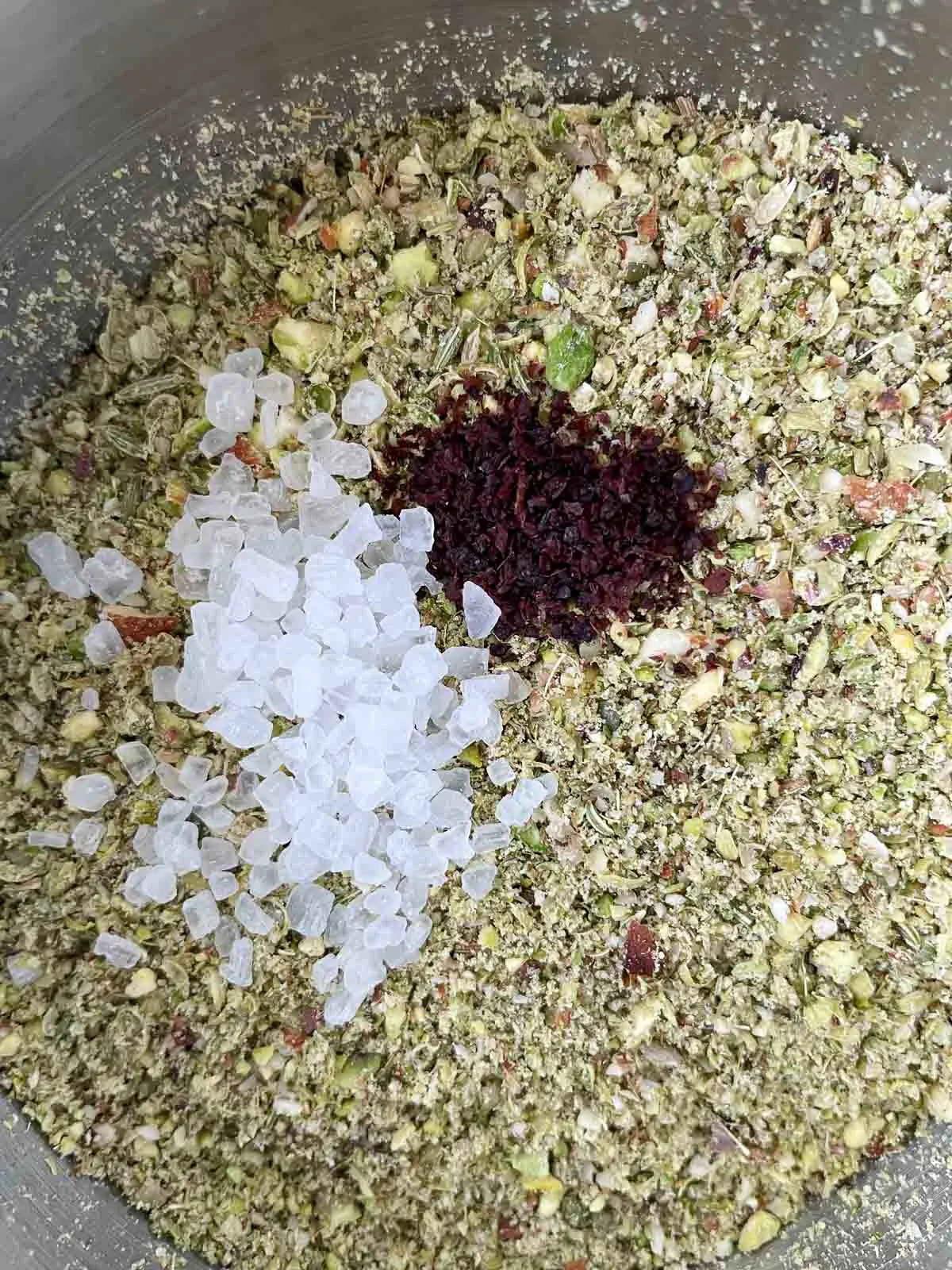 Dukkah spices mixed together