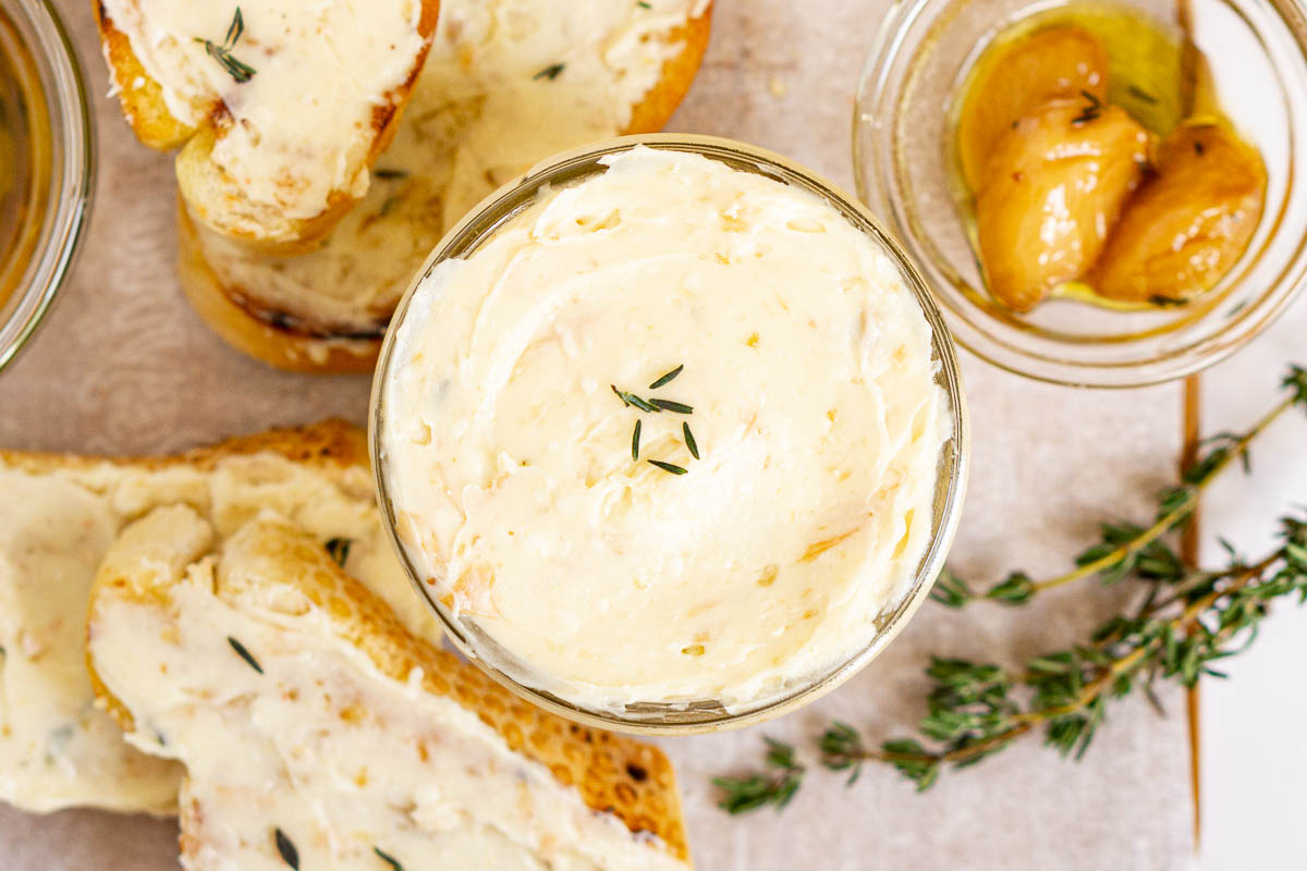 Garlic Confit Butter Babaganosh