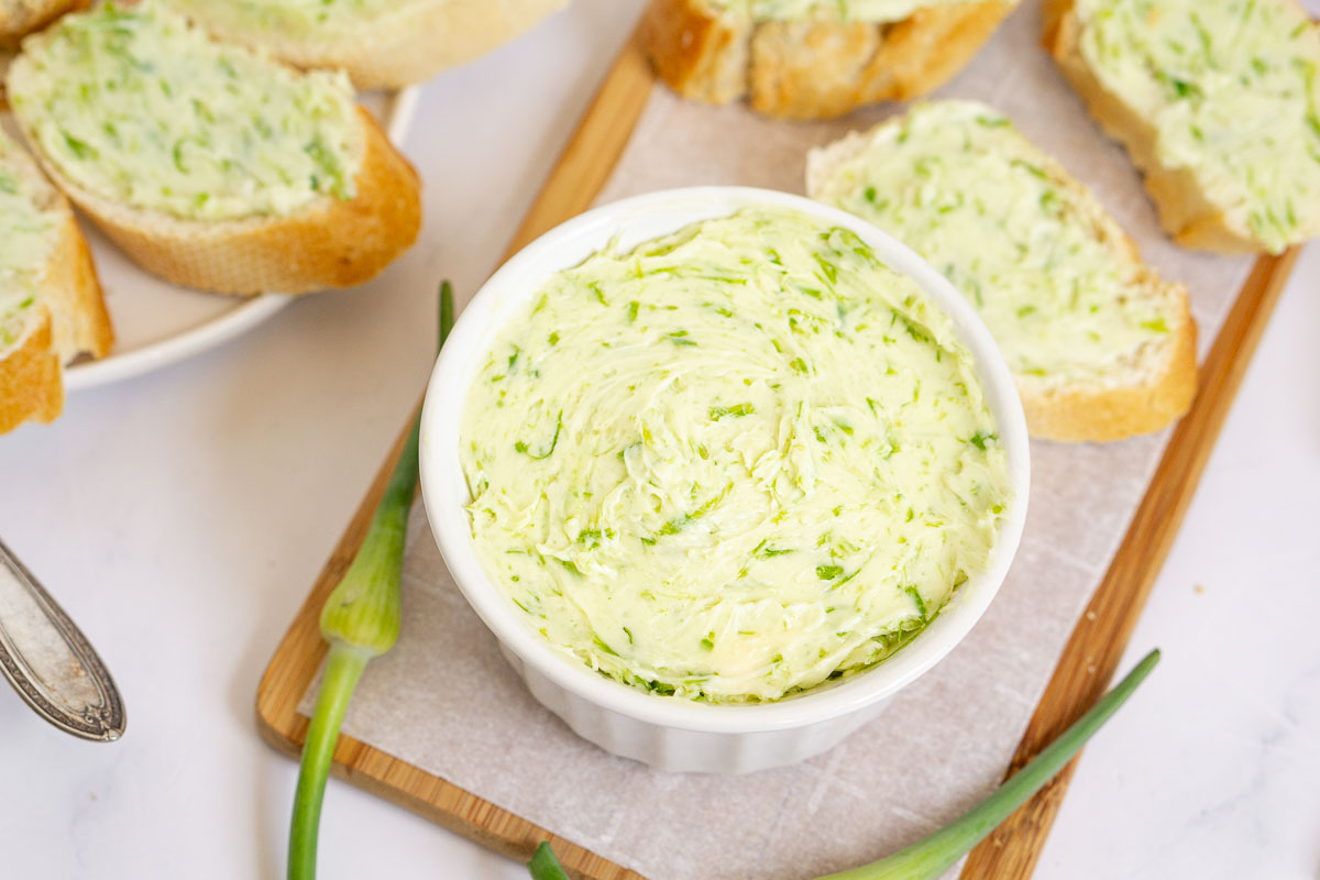 Garlic Scape Butter Babaganosh