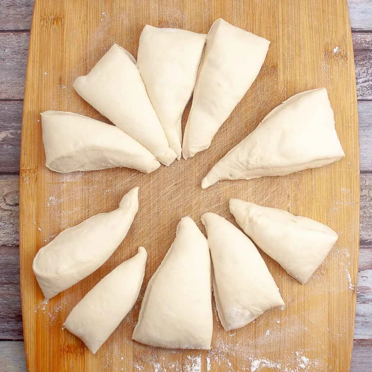 Cut sourdough into 10 pieces