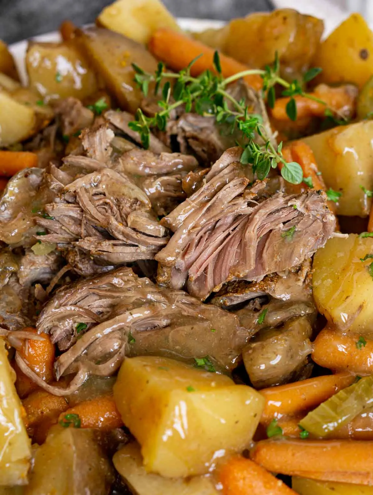 Slow Cooker Venison Roast with Gravy Babaganosh