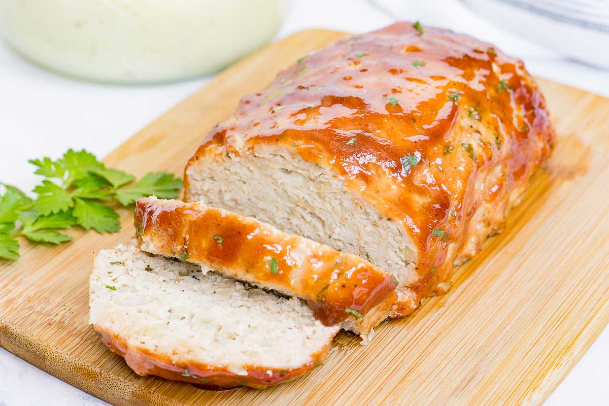 Chicken Meatloaf With Glaze - Babaganosh